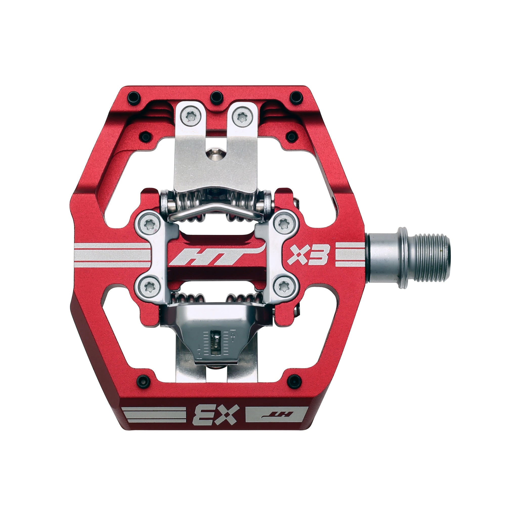 HT Components X3 Clipless Platform MTB Pedals - Red
